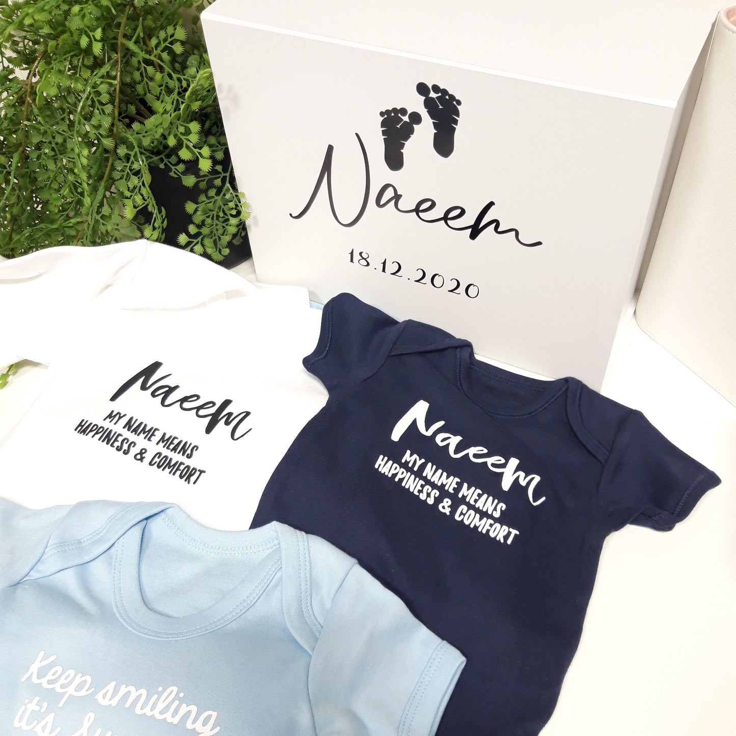 Boys Personalised Baby Box + Contents