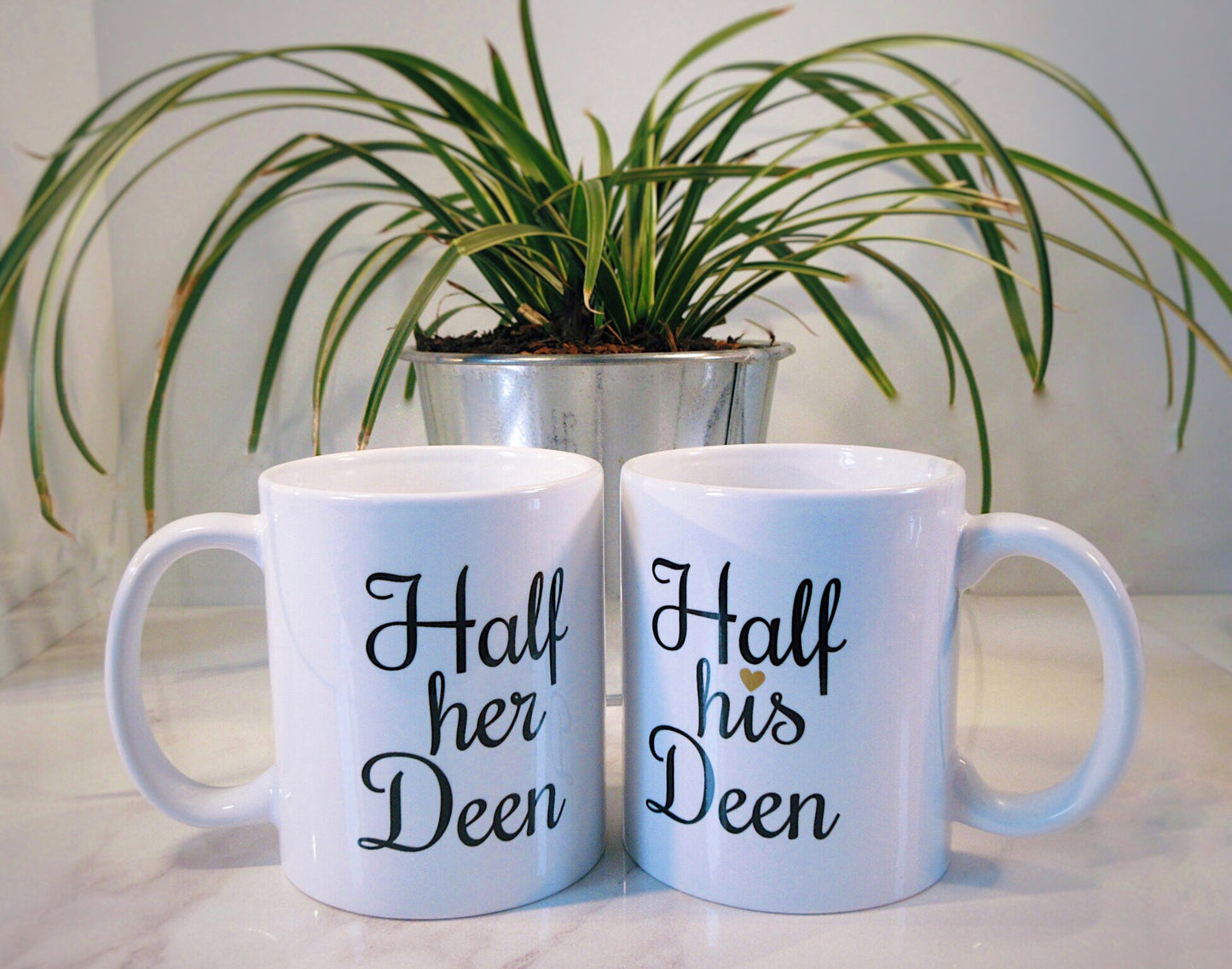 Half His and Her Deen Mug Set