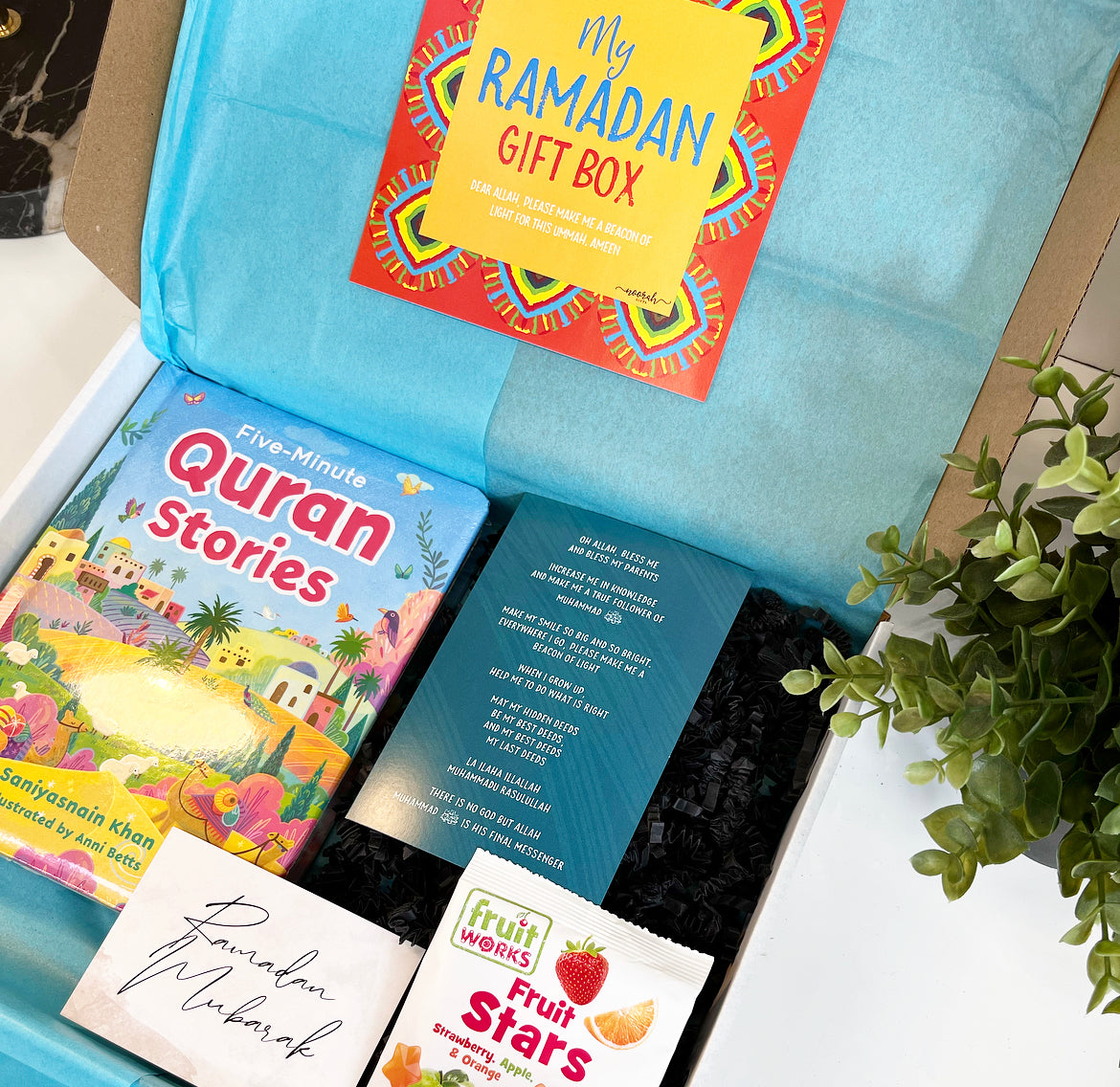 Kid’s Ramadan Gift Box - 3 Items (With Five Minute Quran Stories Book)