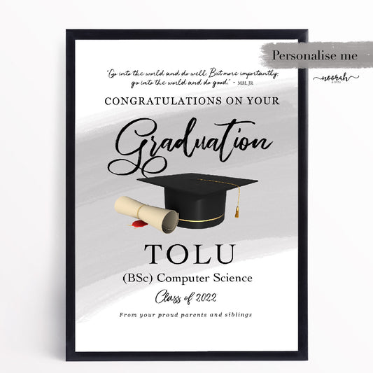 Graduation Print - With Quote