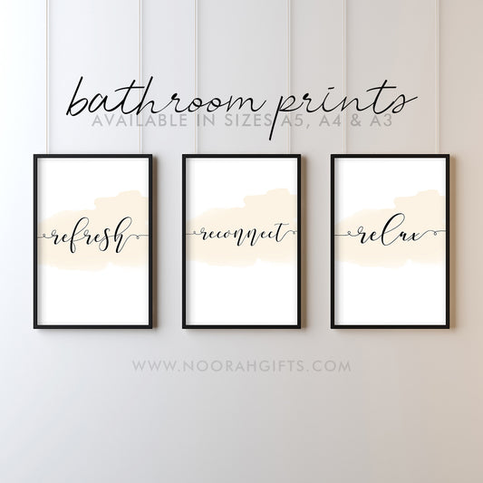 Bathroom Prints - Set of 3