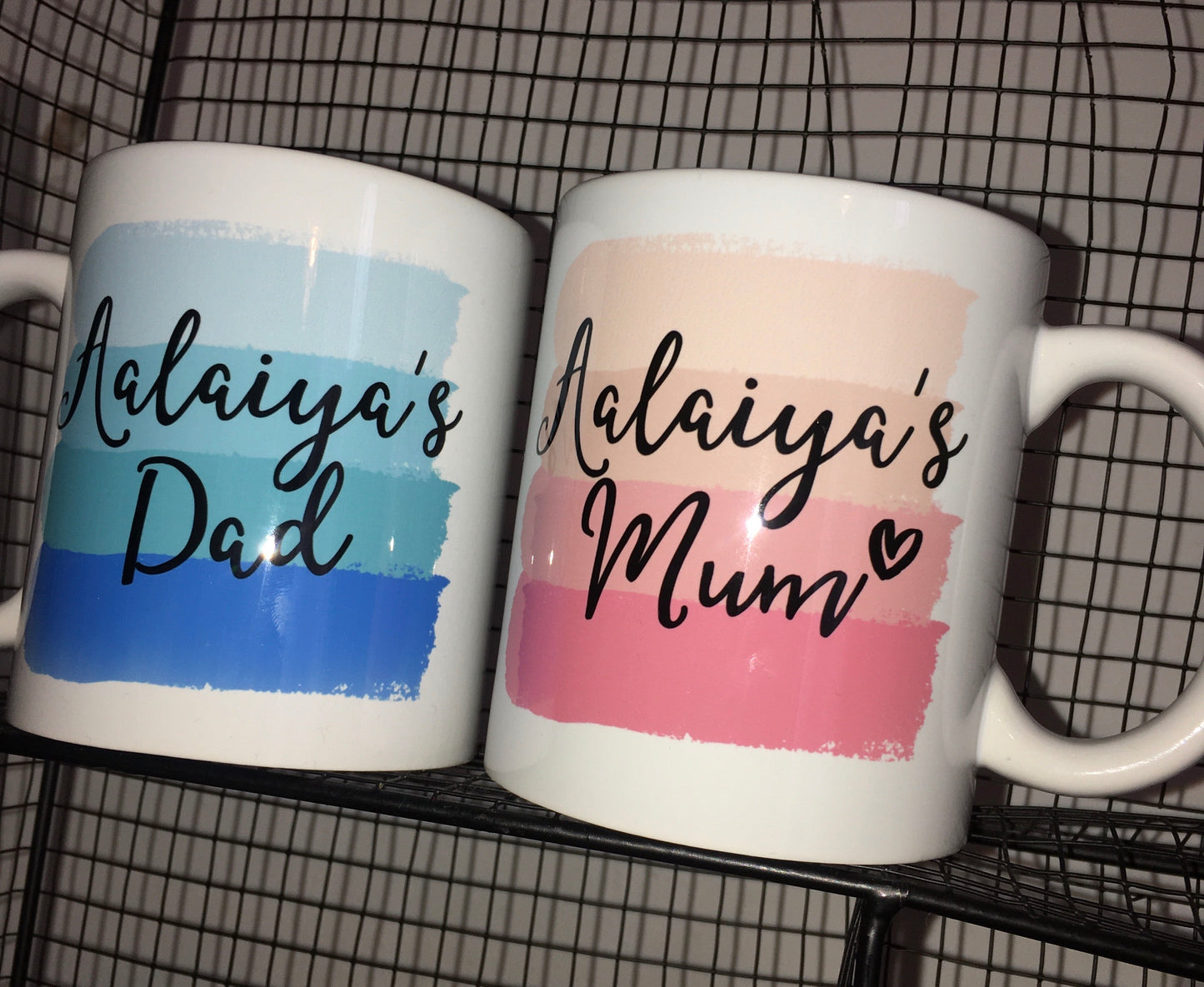 Mum + Dad Paint strokes Mug