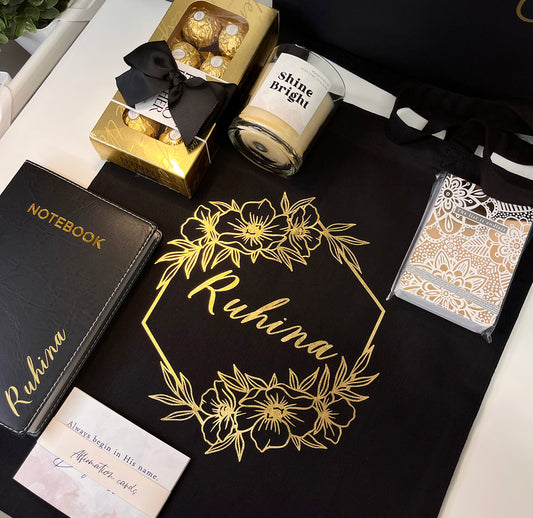 Black and Gold Gift Box