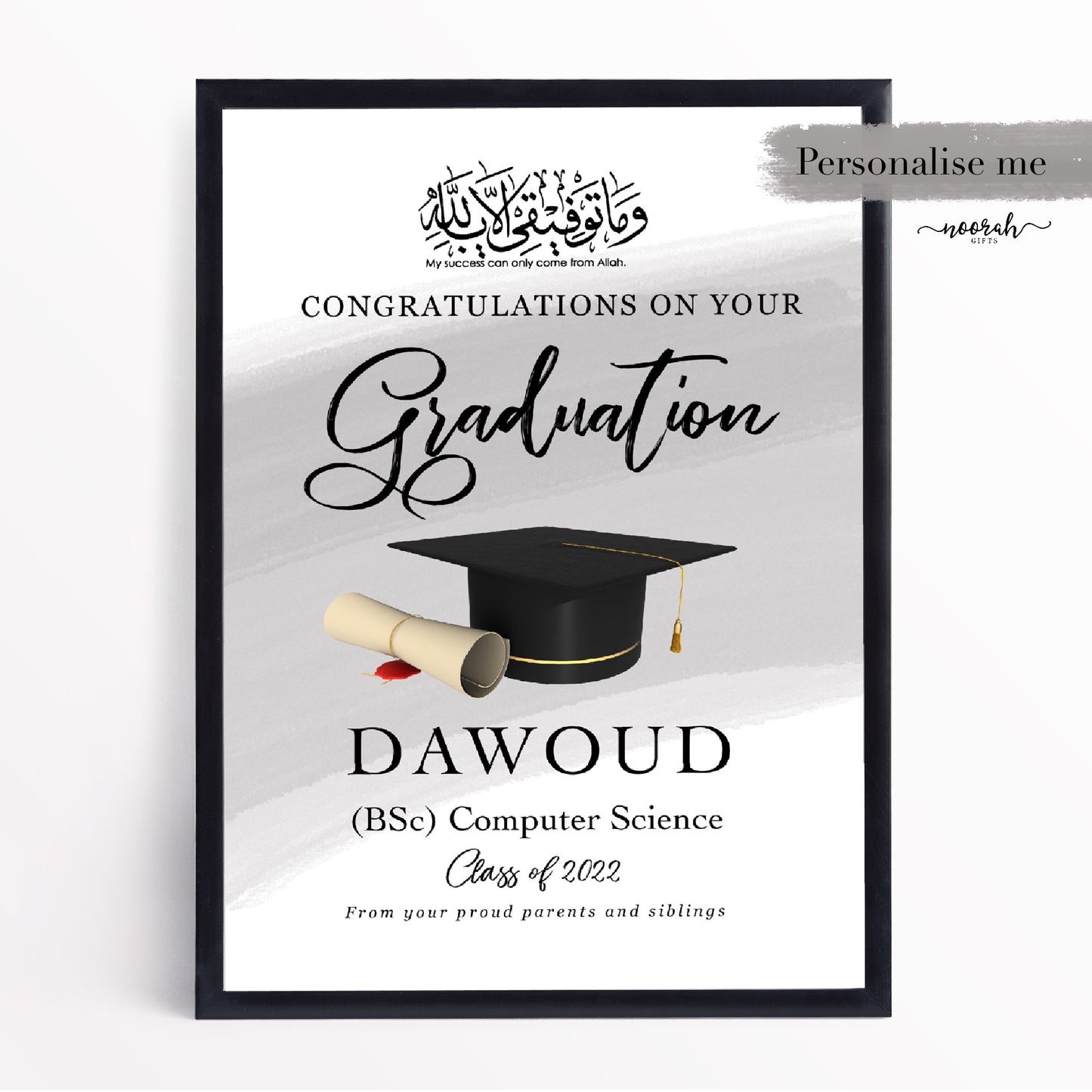 Graduation Print - With Arabic
